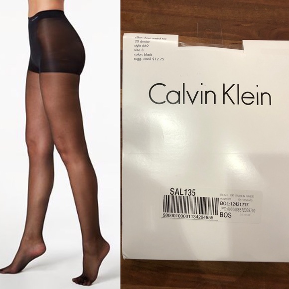 Ck Silken Sheer Control Top Pantyhose 